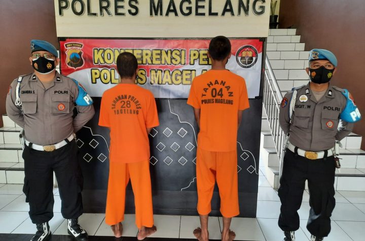 Tiga Orang Pelaku Pencurian Dan Kekerasan Berhasil Di Ungkap Polres Magelang